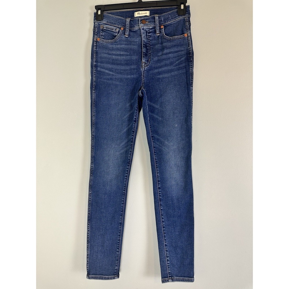 Madewell Women's 10" High-Rise Skinny Jeans Size 27 Blue Stretch Denim NWT
